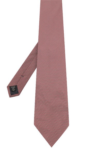 Шелковый галстук с узором ZEGNA красного цвета по цене 18350 руб., арт. Z3E26/1XW, фото 2 Шелковый галстук с узором ZEGNA, арт. Z3E26/1XW, фото 2