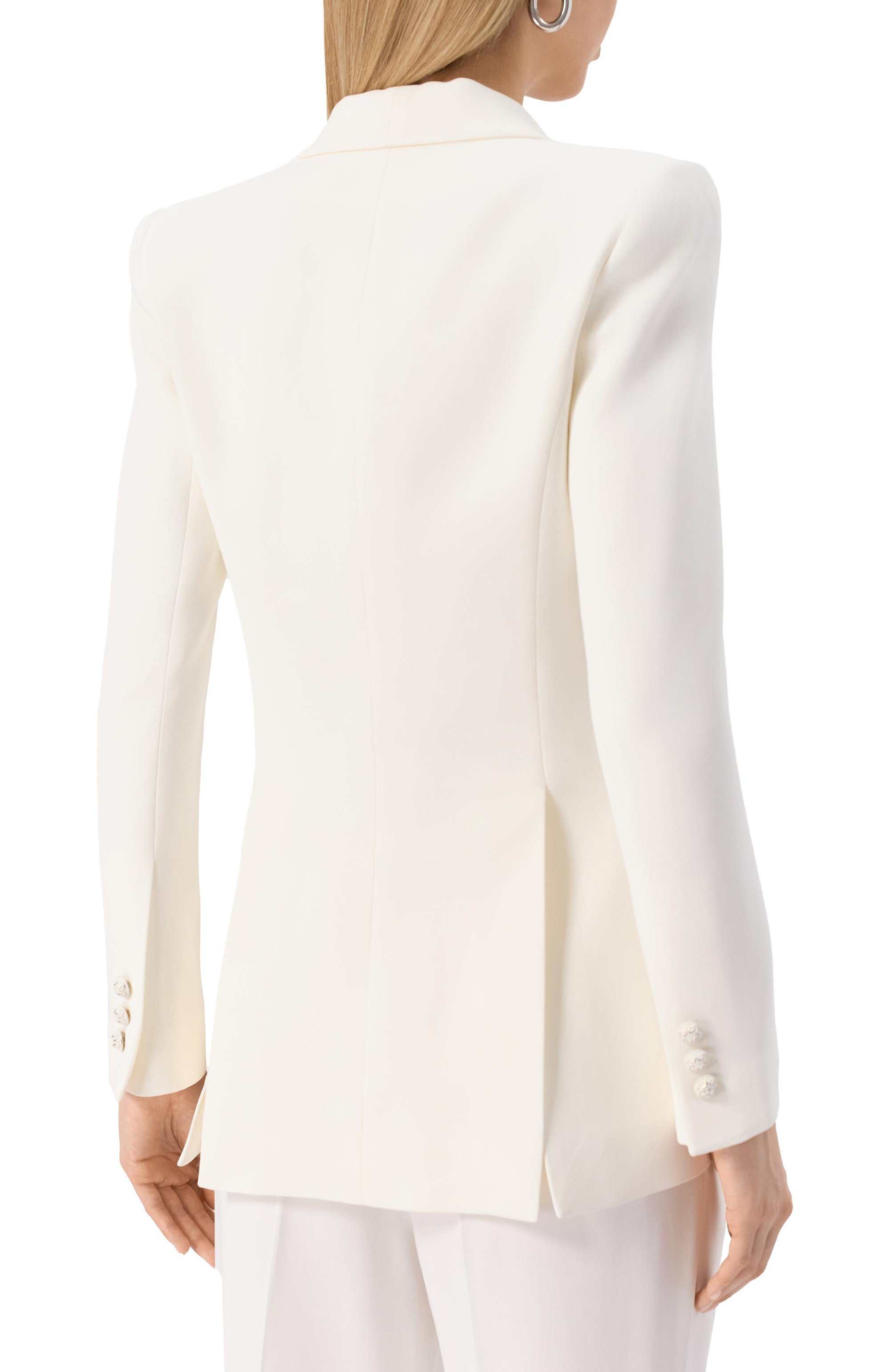 Жакет ELIE SAAB белого цвета по цене 279000 руб., арт. J0003NR25, фото 4 Жакет ELIE SAAB, арт. J0003NR25, фото 4