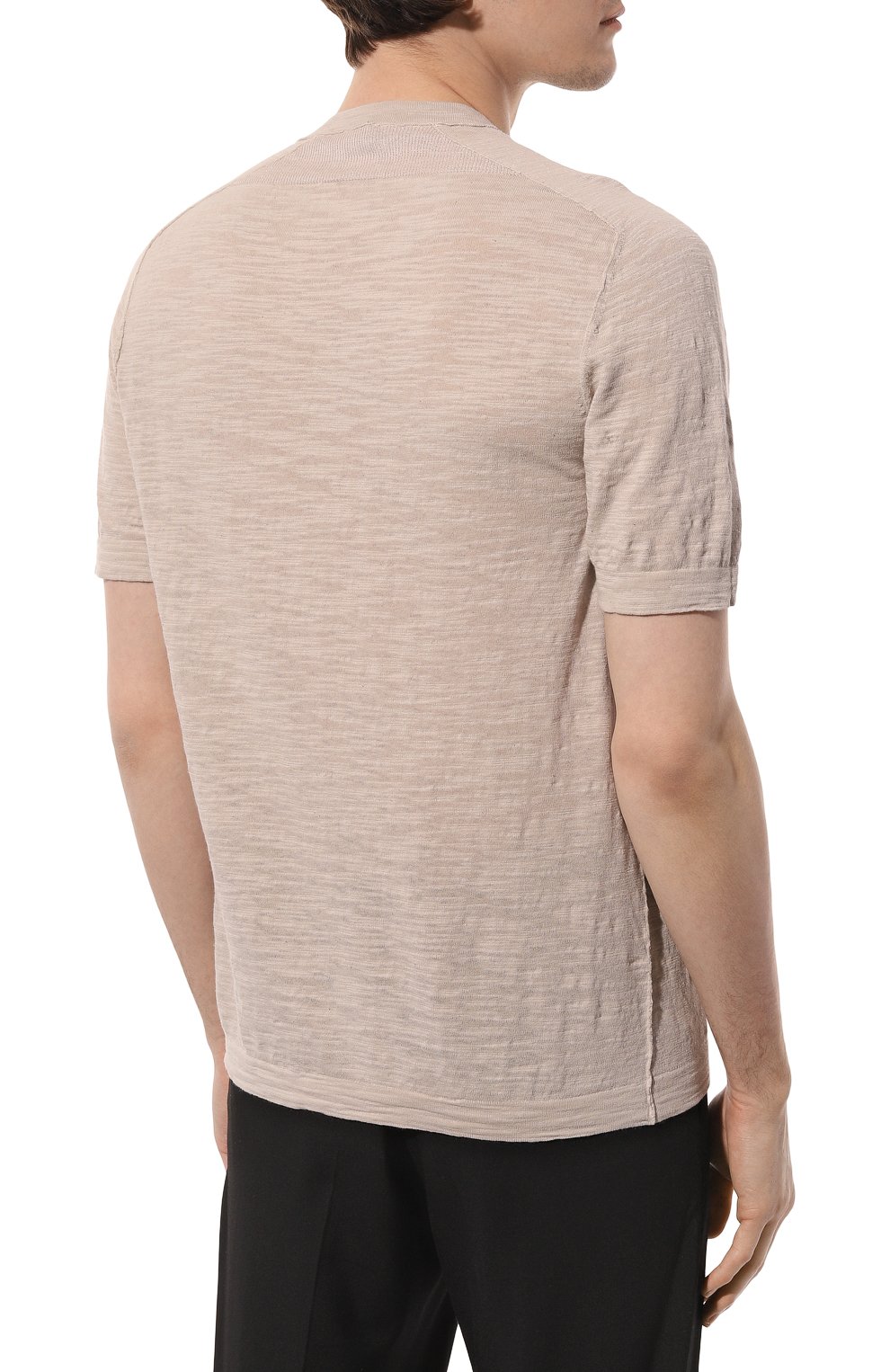 Футболка из хлопка и льна TRANSIT, арт. CFUTRT8431, фото 4