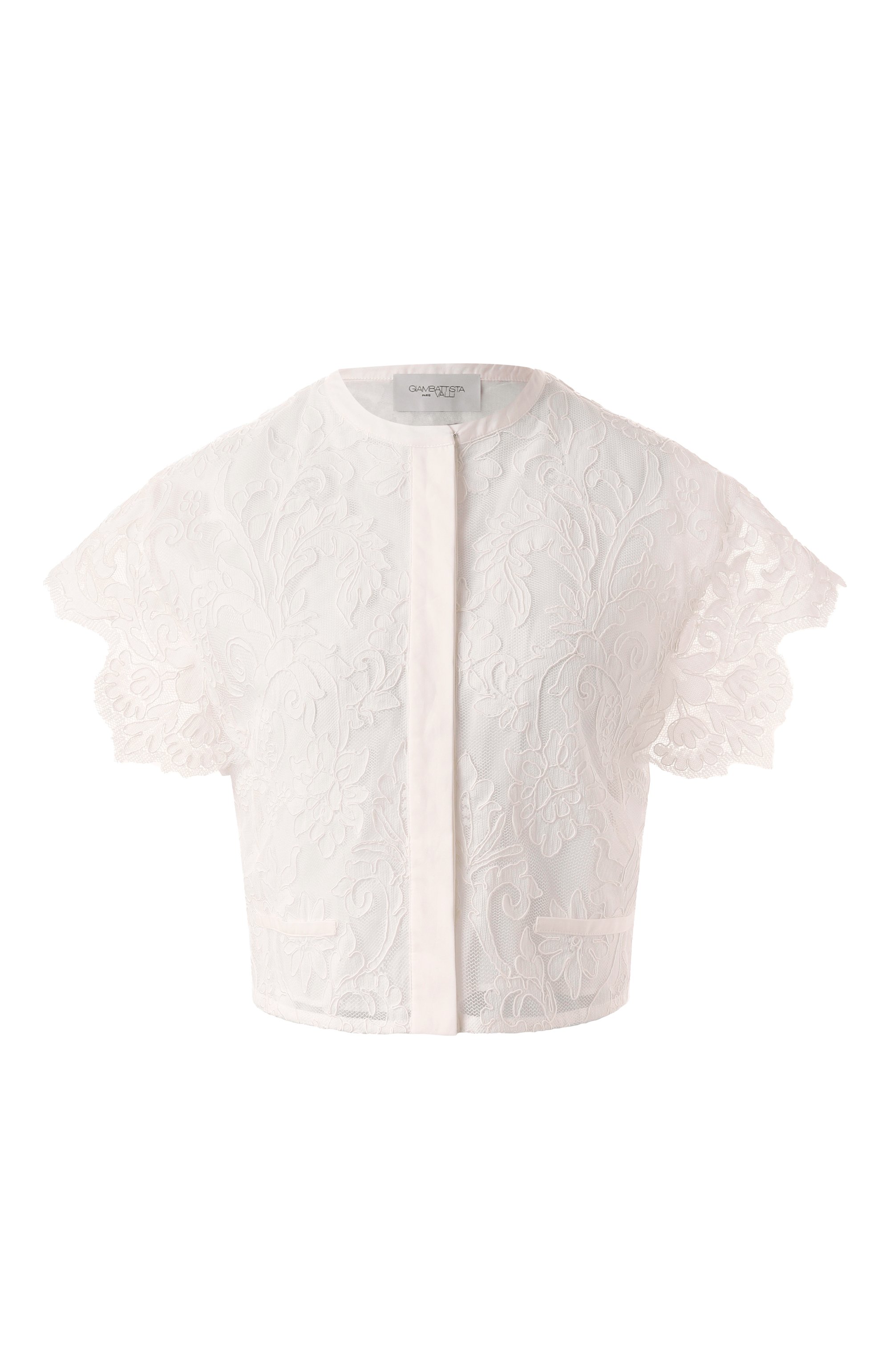 Блузка GIAMBATTISTA VALLI белого цвета по цене 241000 руб., арт. 25SSPVFP1026-02STA, фото 1 Блузка GIAMBATTISTA VALLI, арт. 25SSPVFP1026-02STA, фото 1