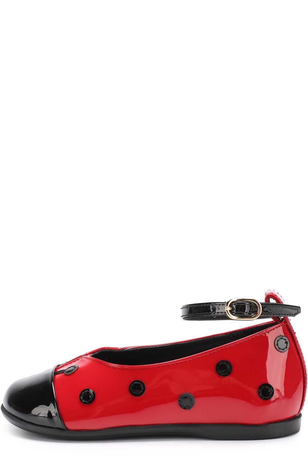 Лаковые балетки с контрастным декором DOLCE & GABBANA, арт. 0132/D20054/AC457/19-28, фото 2