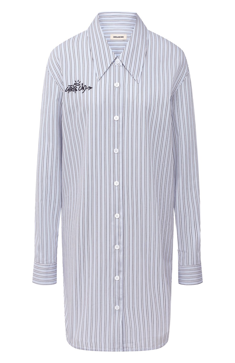 Хлопковая рубашка ZADIG AND VOLTAIRE, арт. WJCC0401F, фото 1