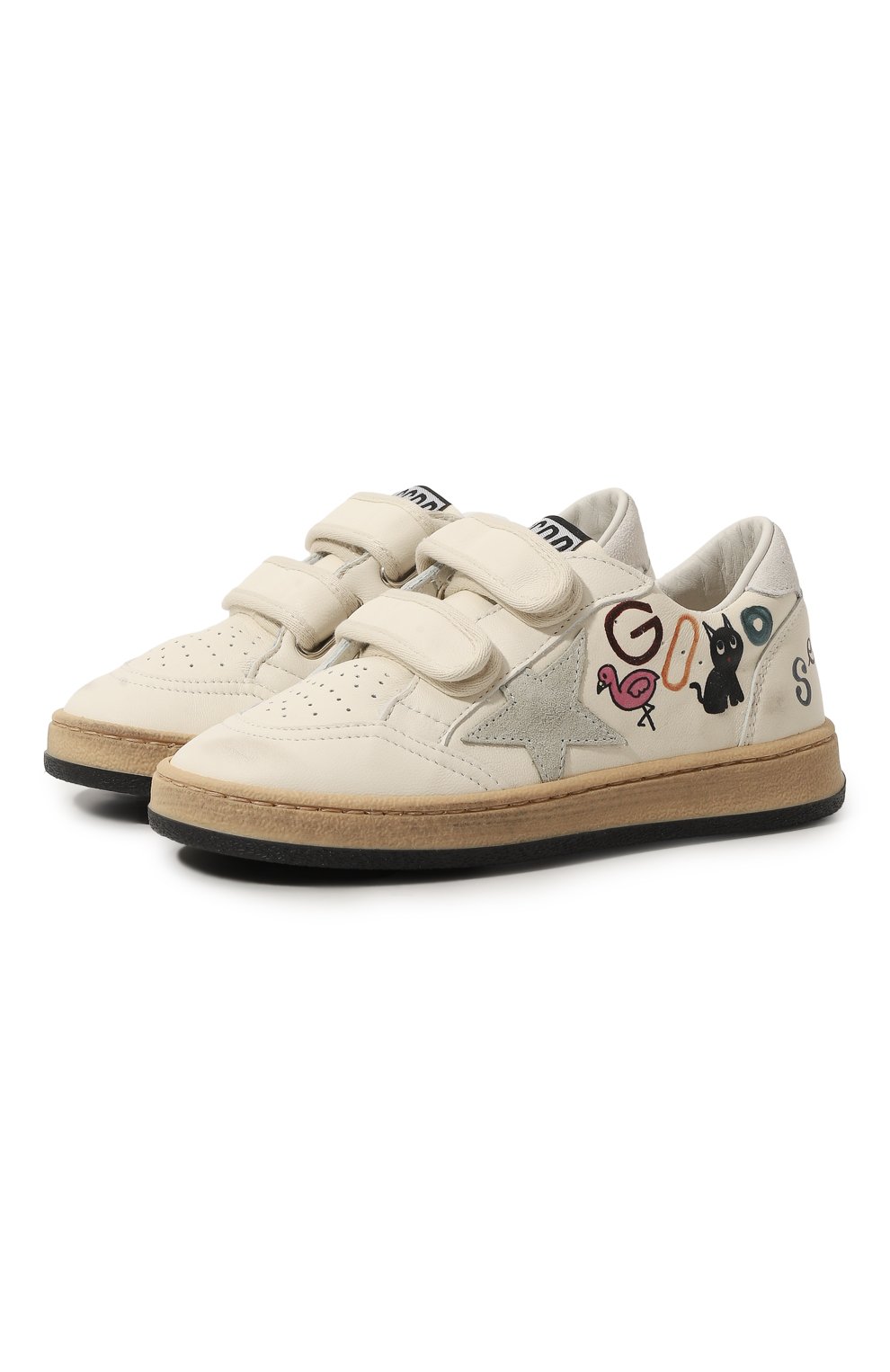 Кожаные кеды ball star GOLDEN GOOSE DELUXE BRAND, арт. GYF00501.F005475, фото 1