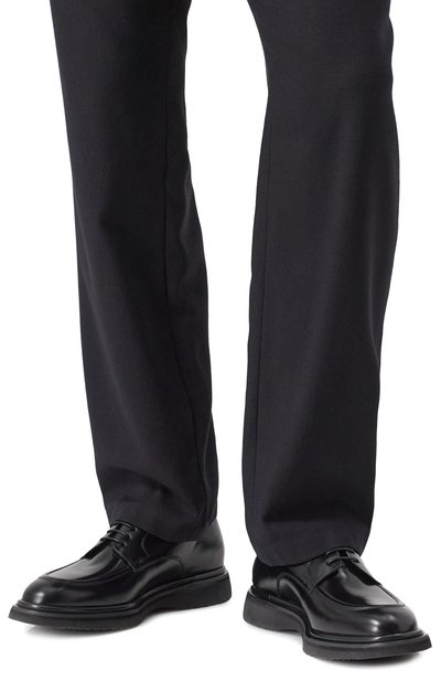 Кожаные дерби BLU BARRETT черного цвета по цене 61550 руб., арт. CITY354-005, фото 3 Кожаные дерби BLU BARRETT, арт. CITY354-005, фото 3