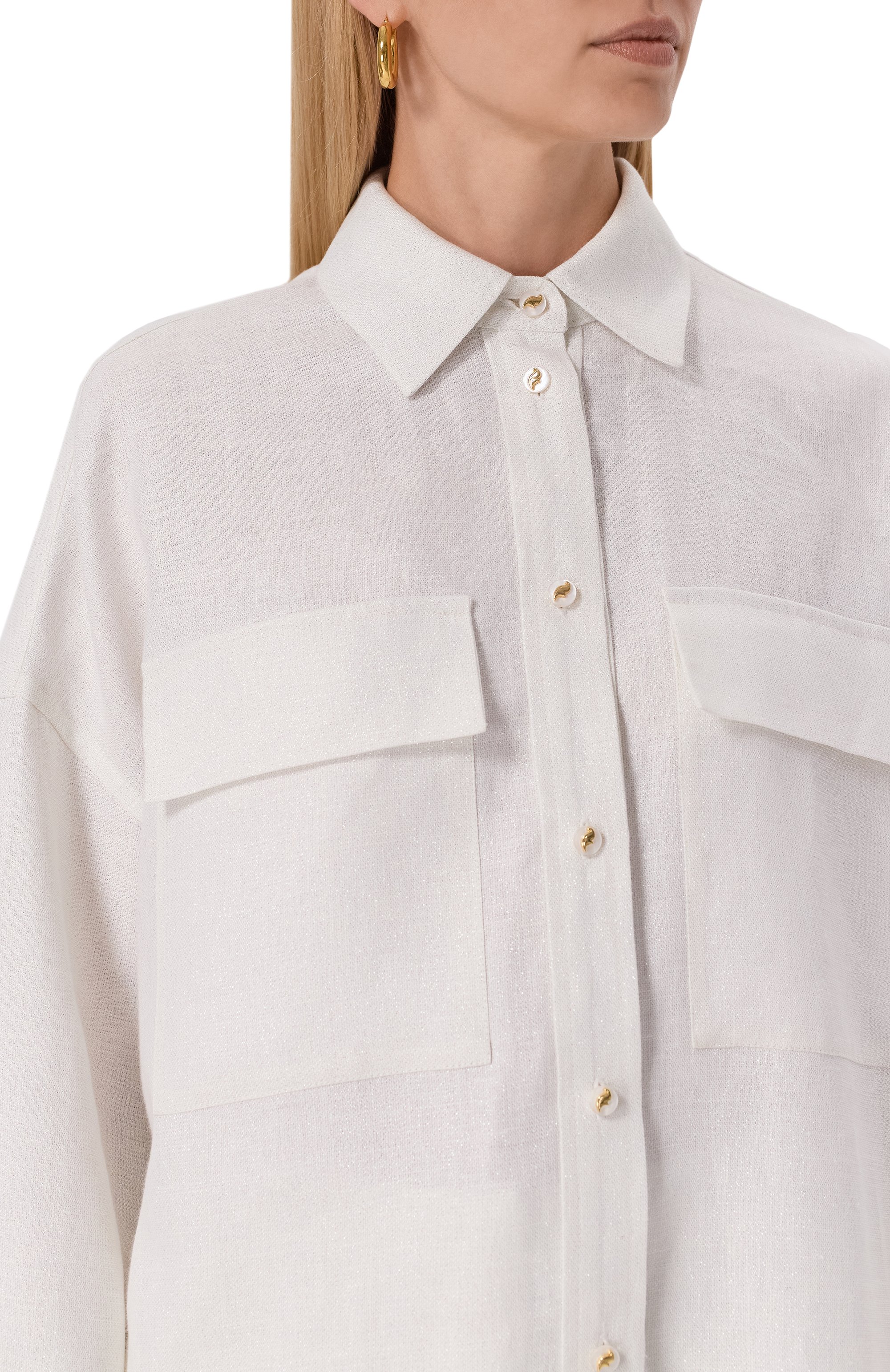 Льняная рубашка ХОХЛОМА Х АЛЕНА АХМАДУЛЛИНА, арт. WTB2246, фото 5