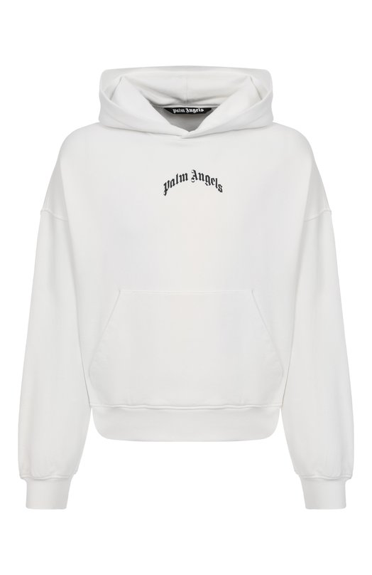 Хлопковое худи Palm Angels PMBB17EF25FLE004 Белый PMBB17EF25FLE004