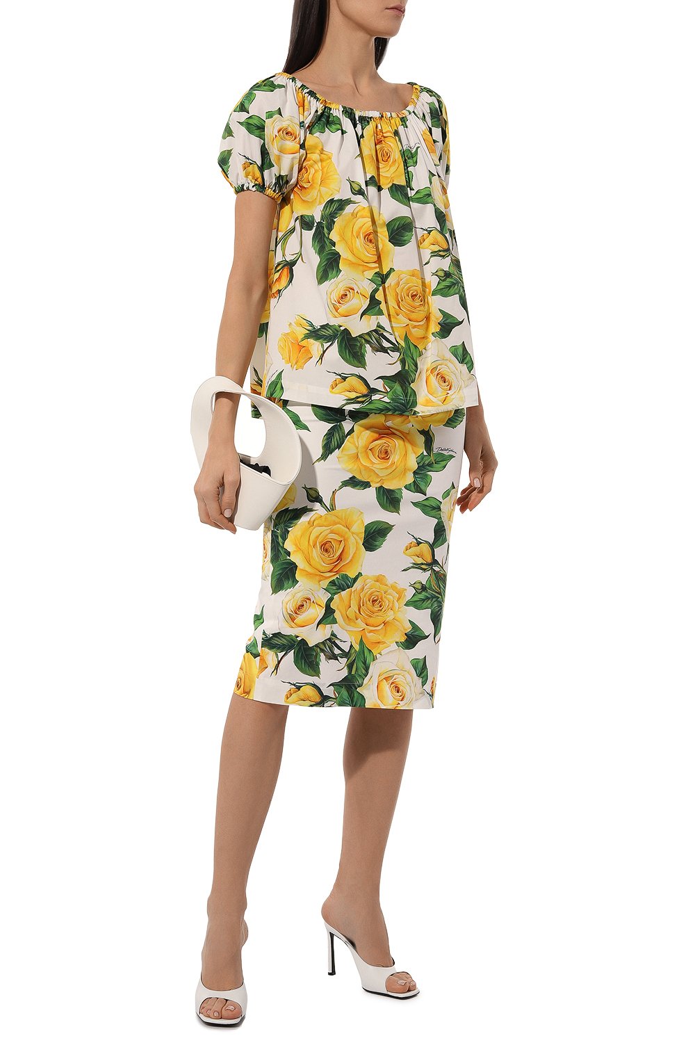 Хлопковая блузка DOLCE & GABBANA, арт. F756UT/FSEHW, фото 2