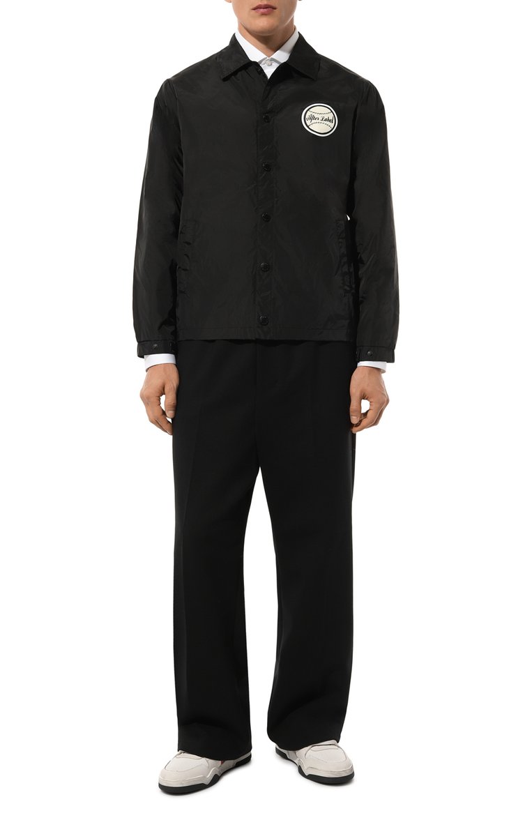 Мужские кожаные кеды rocco spiker DSQUARED2 белого цвета, арт. SNM0356 | Фото 2 (Подошва: Массивная; Материал внутре�нний: Текстиль; Материал утеплителя: Без утеплителя; Стили: Классический; Материал внешний: Натуральная кожа; Кросс-КТ: Высокие)