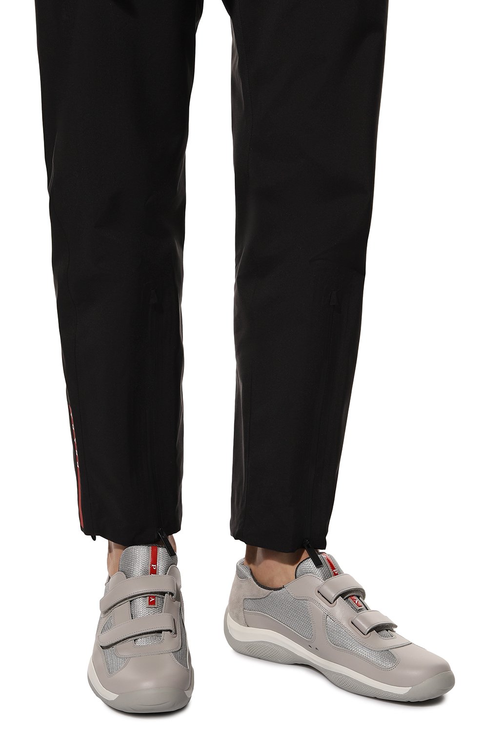 Комбинированные кроссовки america's cup PRADA, арт. 4P0723-5RU-F0518-ZFT0, фото 3