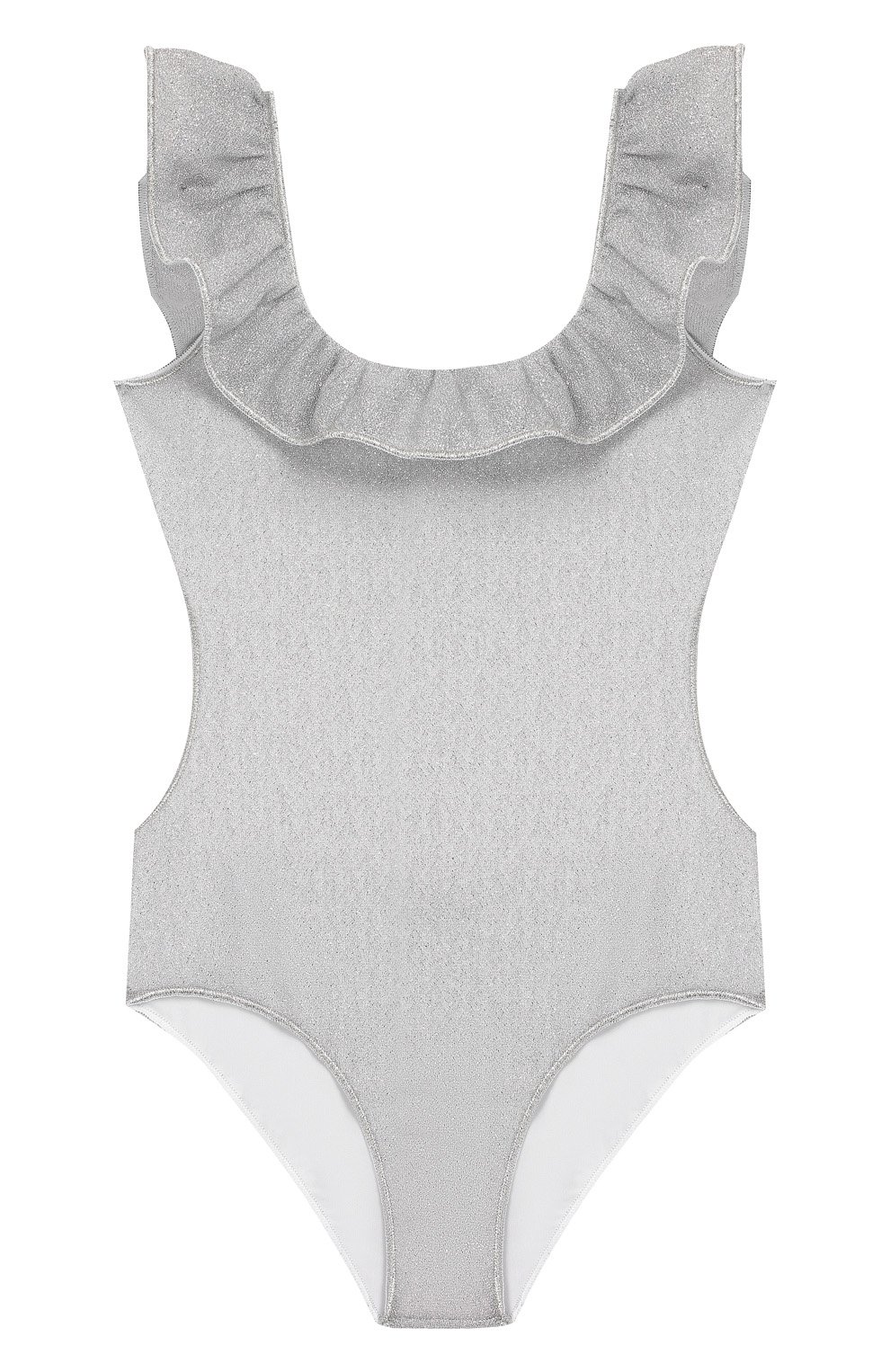 Слитный купальник OSEREE серебряного цвета по цене 14750 руб., арт. LIVS904 G/MAILL0T LUREX, фото 1 Слитный купальник OSEREE, арт. LIVS904 G/MAILL0T LUREX, фото 1