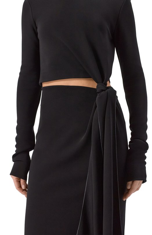Платье из вискозы Sportmax SPXSC0UT Чёрный  SPXSC0UT Фото 4