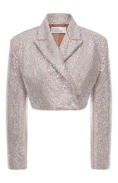 Женский жакет с отделкой стразами GIUSEPPE DI MORABITO, арт. 05FW2JA109FC 05432A