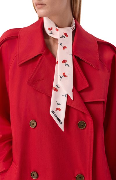 Женский шелковый шарф-твилли JIL SANDER, арт. J03TF0104/J40265