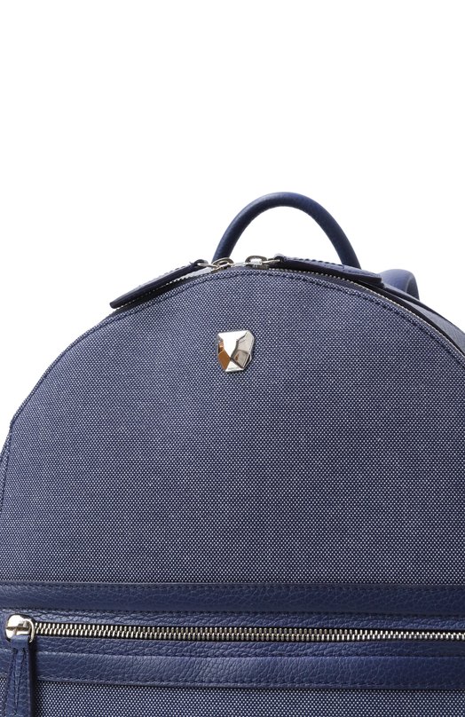 Рюкзак Rubeus Milano BACKPACK BAG MICHELANGEL0/CALFSKIN GRAN PRIX+CANVA Синий  BACKPACK BAG MICHELANGEL0/CALFSKIN GRAN PRIX+CANVA Фото 3