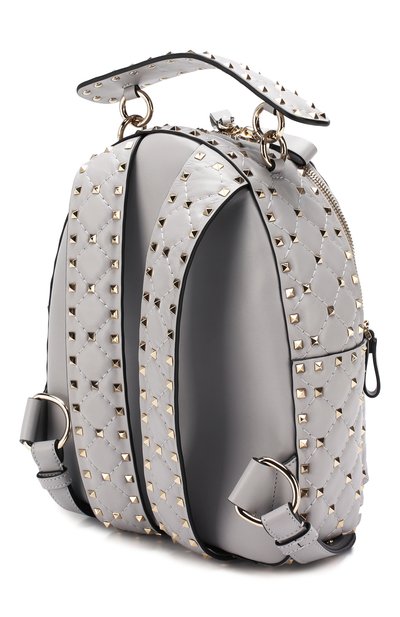 Рюкзак rockstud spike small VALENTINO светло-серого цвета по цене 266500 руб., арт. SW2B0C48/NAP, фото 3 Рюкзак rockstud spike small VALENTINO, арт. SW2B0C48/NAP, фото 3