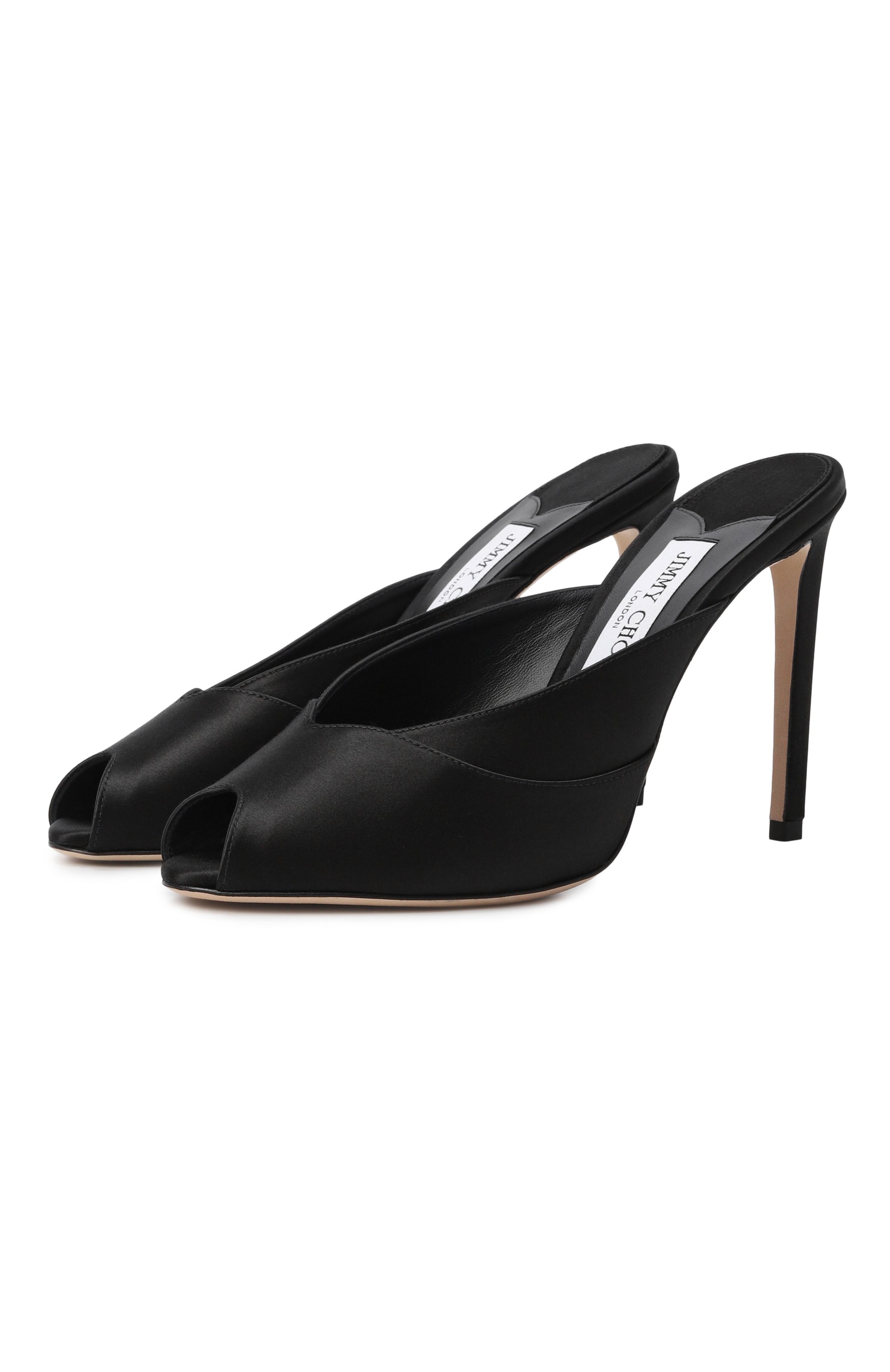 Текстильные мюли brigitte 100 JIMMY CHOO, арт. BRIGITTEMULE100SAT, фото 1