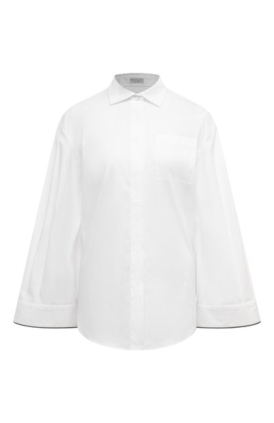 Женская хлопковая рубашка BRUNELLO CUCINELLI, арт. M0091B1339