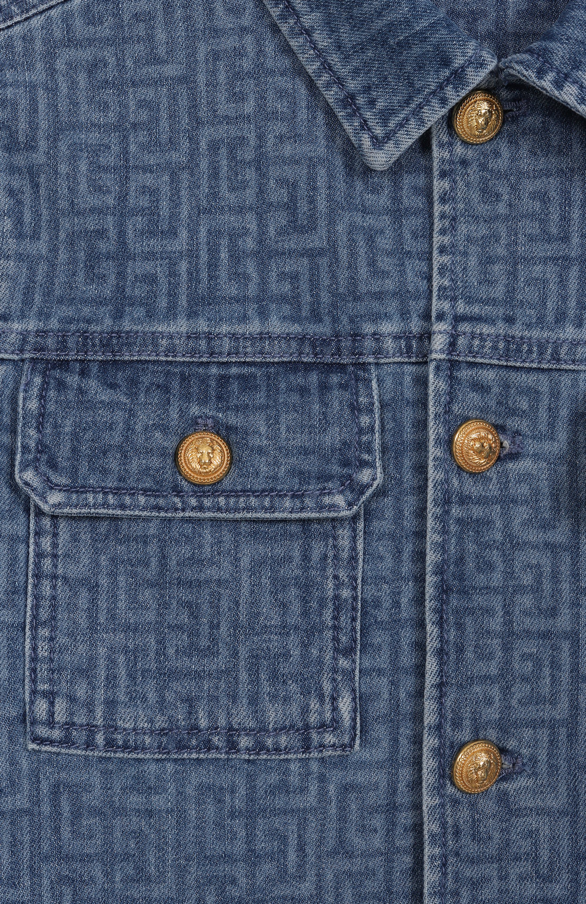 Джинсовая куртка-рубашка BALMAIN, арт. BW2P47, фото 3