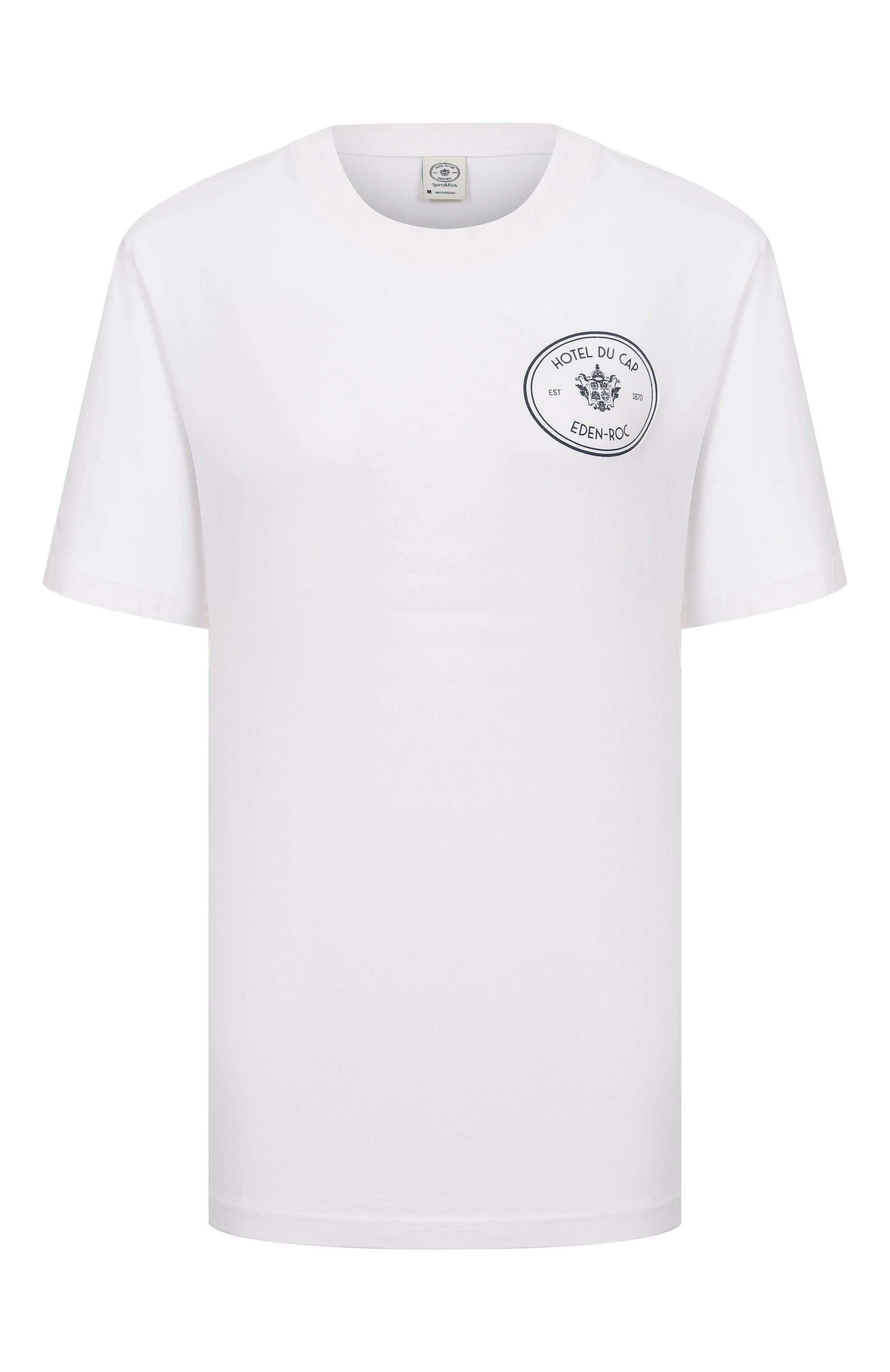 Хлопковая футболка sporty & rich х hotel du cap-eden-roc SPORTY AND RICH, арт. T0043501621WH01, фото 1