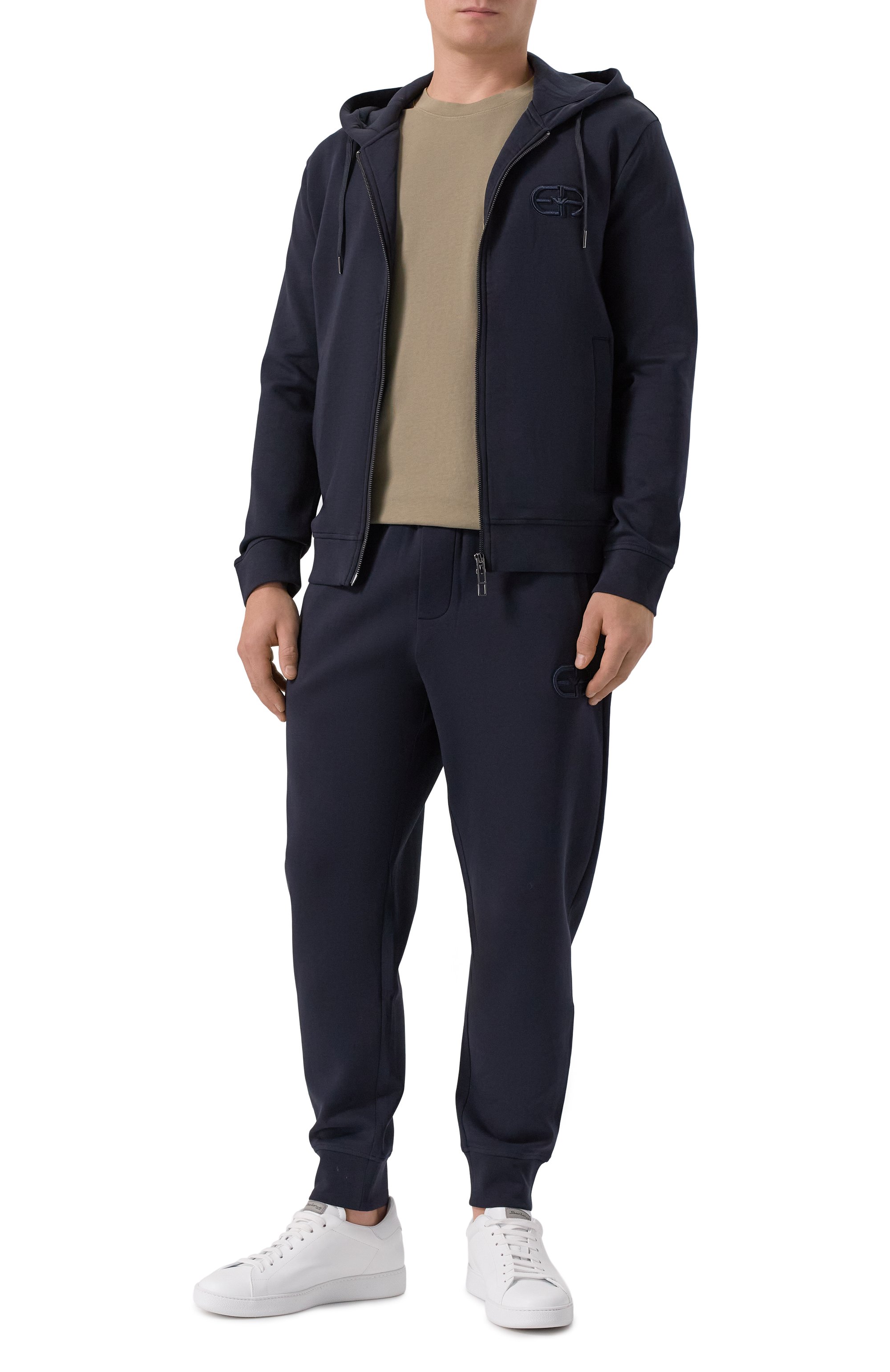 Хлопковые джоггеры EMPORIO ARMANI, арт. 8N1PT0/1JHSZ, фото 2