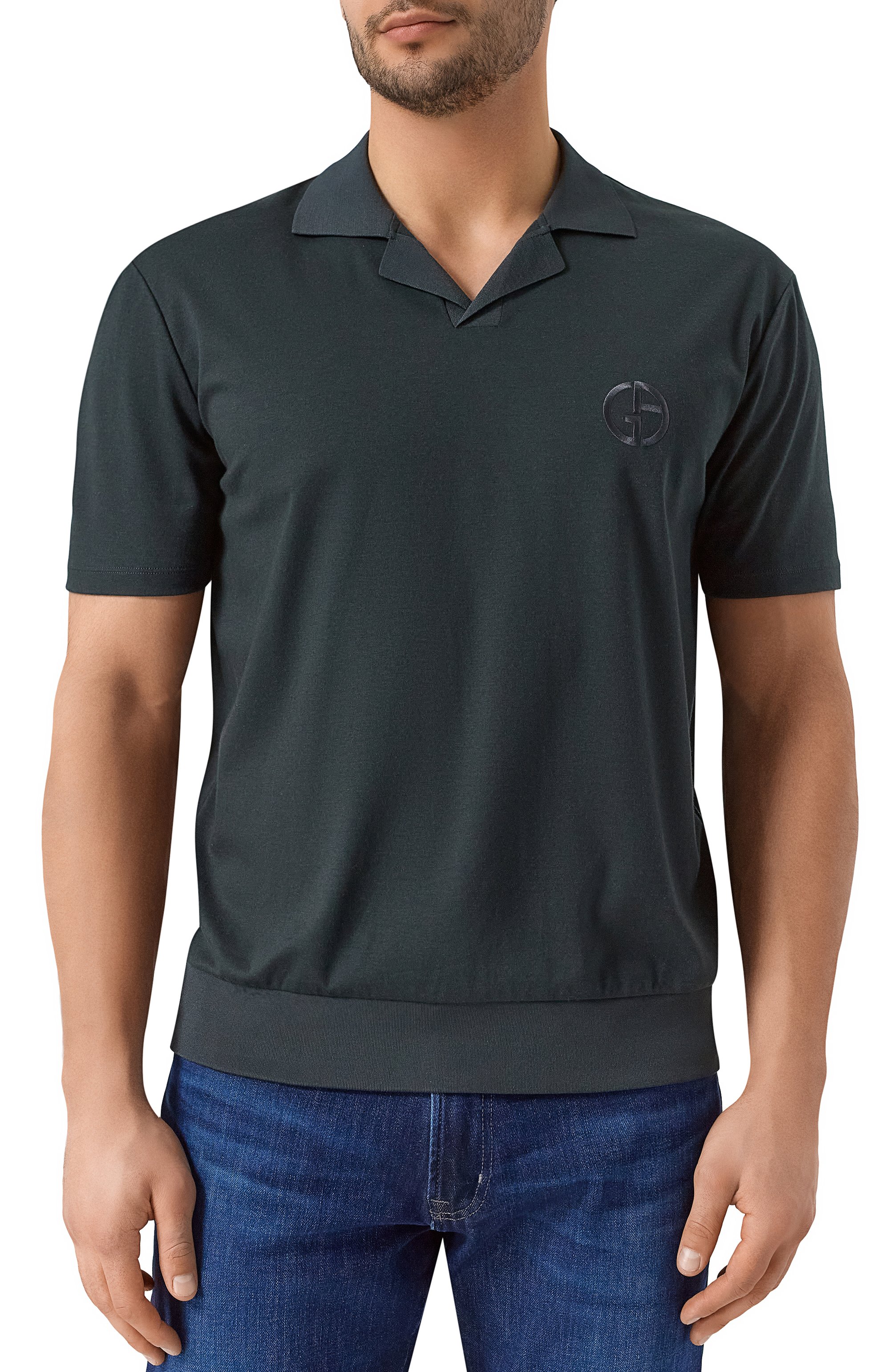 Пол�о из хлопка и кашемира GIORGIO ARMANI, арт. GM001244/TE11706, фото 3