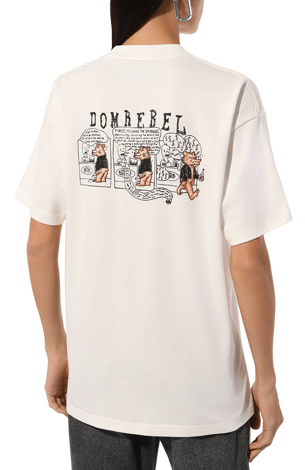 Хлопковая футболка DOMREBEL, арт. R00M SERVICE/T-SHIRT, фото 4