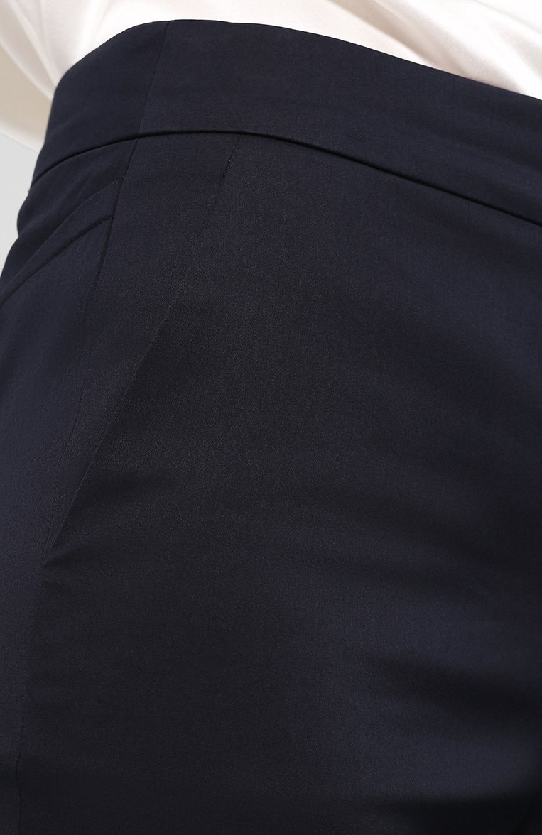 Однотонные укороченные брюки из хлопка со стрелками GIORGIO ARMANI, арт. WAP10T/WA182, фото 1