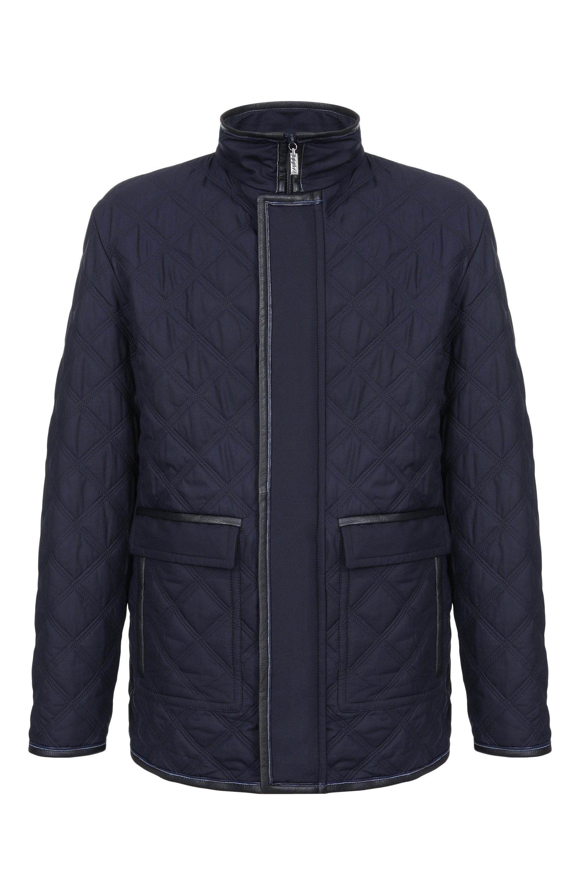 Шелковая куртка с кожаной отделкой ZILLI, арт. ASTA01M0628VCQ000_001, фото 1