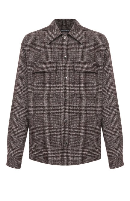 Мужская рубашка из шерсти и хлопка DOLCE & GABBANA, арт. G5MM6T/FQMKD