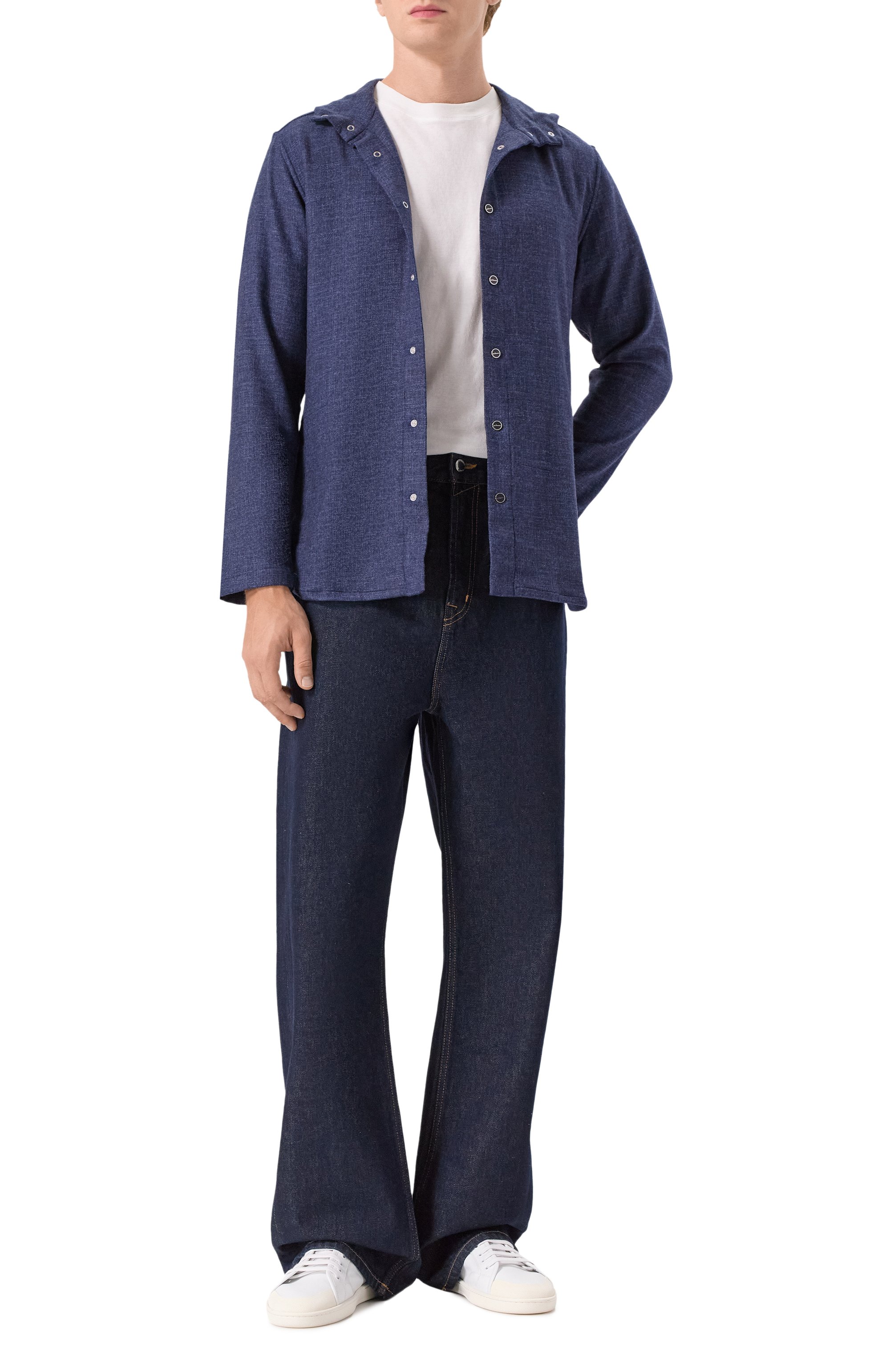 Рубашка из шерсти и шелка KITON, арт. UMCPETEK0119G06, фото 2