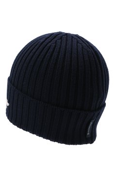 Детского шерстяная шапка MONCLER темно-синего цвета, арт. G2-954-9Z749-20-M1131 | Фото 2 (Материал: Шерсть, Текстиль; Материал сплава: Проставлено; Региональные ограничения белый список (Axapta Mercury): Не проставлено; Нос: Не проставлено)