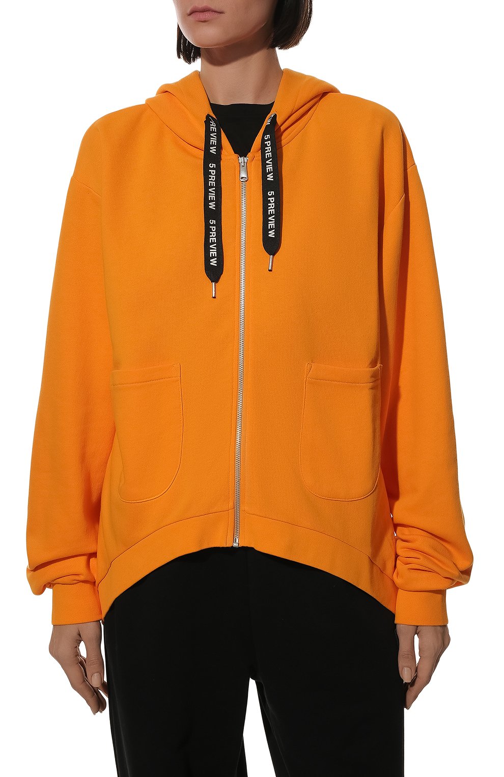 Хлопковая толстовка 5PREVIEW оранжевого цвета по цене 26250 руб., арт. 5PWAW22050B, фото 3 Хлопковая толстовка 5PREVIEW, арт. 5PWAW22050B, фото 3