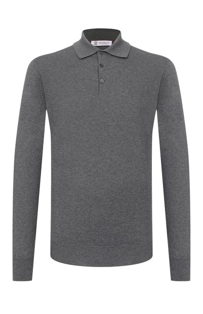 Мужская хлопковое поло BRUNELLO CUCINELLI, арт. M29800135