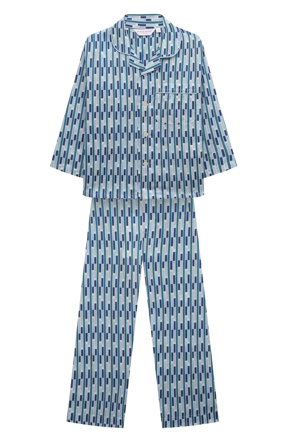Хлопковая пижама DEREK ROSE, арт. 7025-LEDB053, фото 1