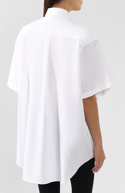 Хлопковая рубашка VETEMENTS белого цвета по цене 59900 руб., арт. UAH20SH701/W, фото 4 Хлопковая рубашка VETEMENTS, арт. UAH20SH701/W, фото 4