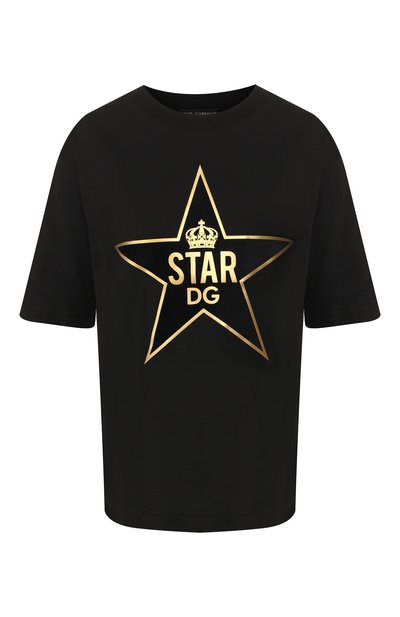 Женская хлопковая футболка DOLCE & GABBANA, арт. F8L89Z/G7VDT