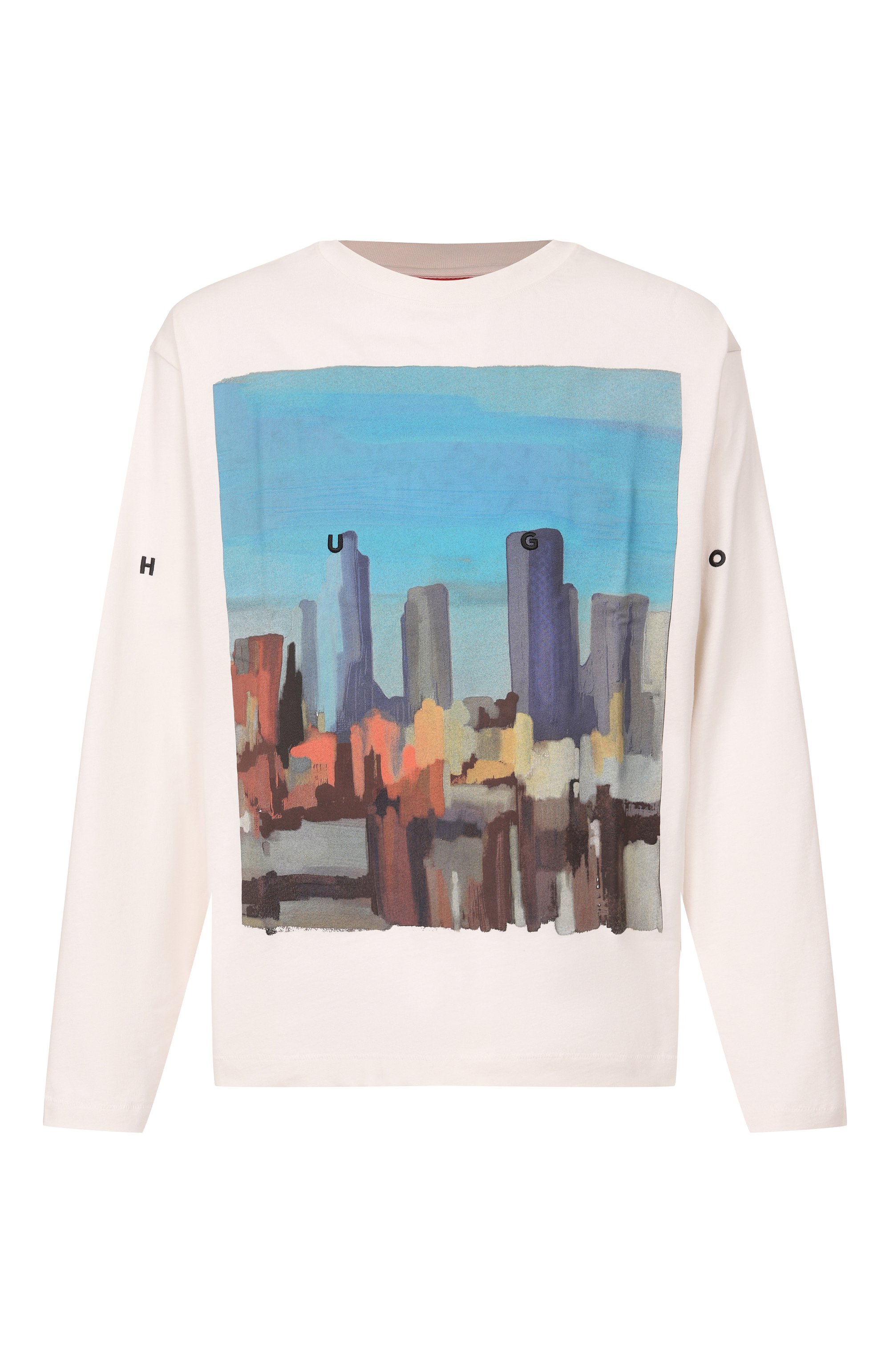 Хлопковый лонгслив HUGO, арт. 50539003, фото 1