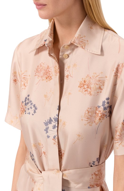 Шелковое платье Colombo AB00358/F/T0666-11-2E Бежевый  AB00358/F/T0666-11-2E Фото 4