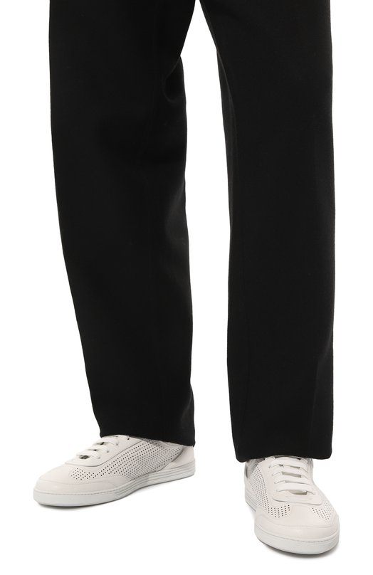 Кожаные кеды Saint Tropez Dolce & Gabbana CS2256/AR837 Белый  CS2256/AR837 Фото 3