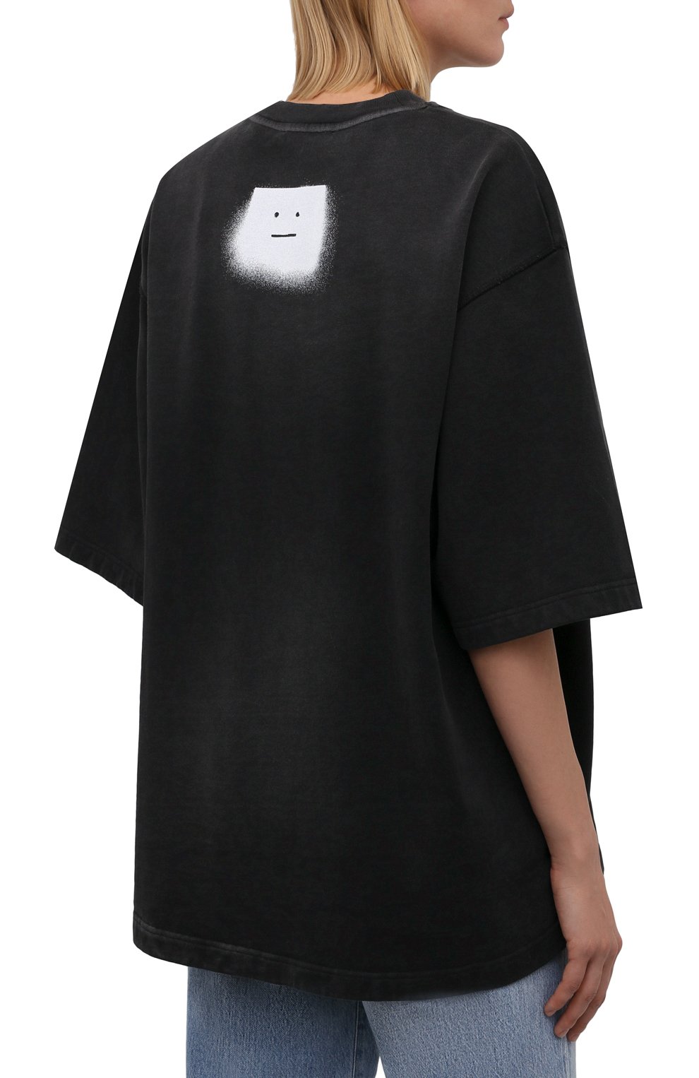 Хлопковая футболка ACNE STUDIOS, арт. CI0077/W, фото 4