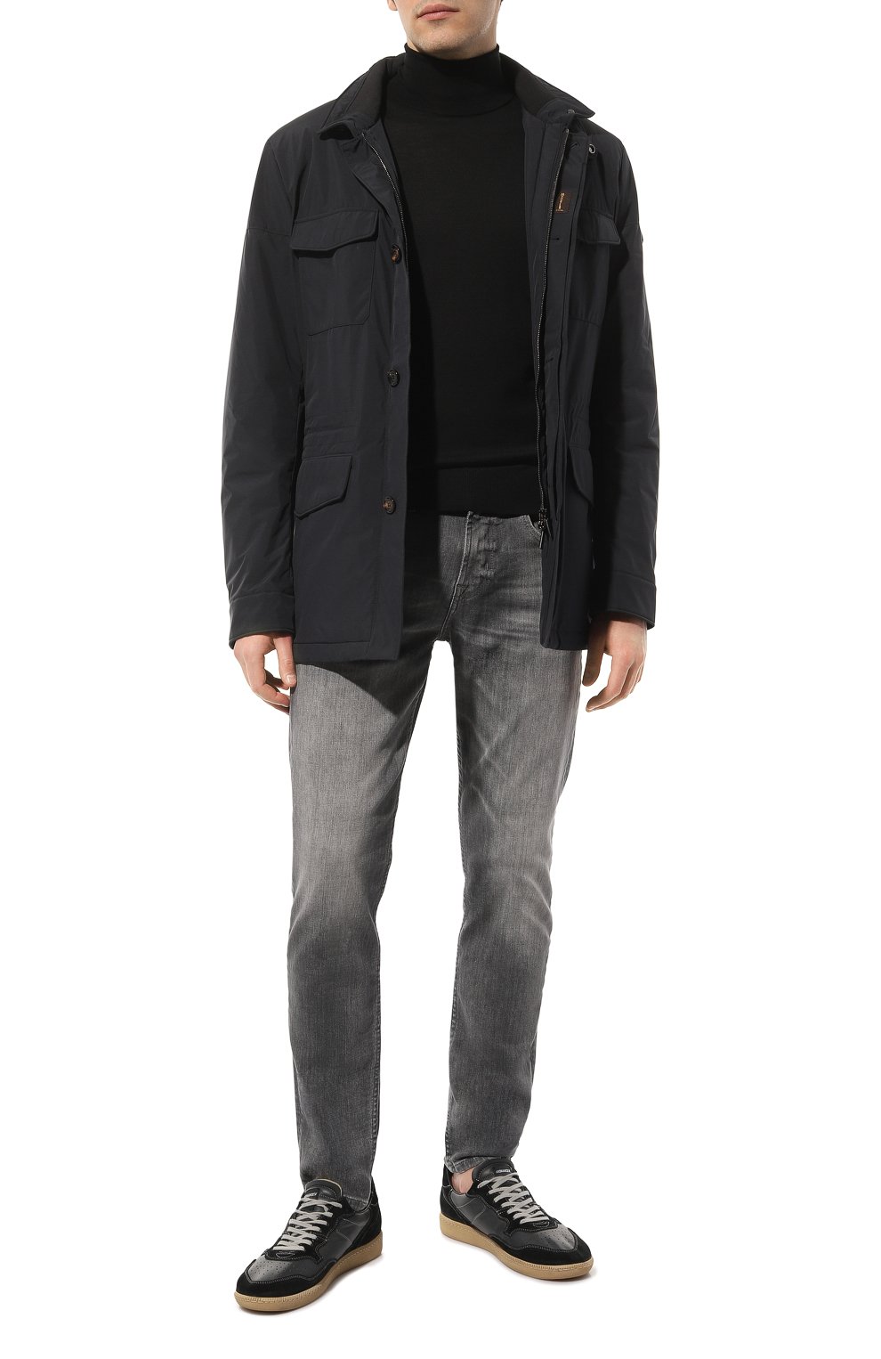 Утепленная куртка leonardo-stp MOORER темно-синего цвета по цене 184500 руб., арт. 0DRAN0E-STP, фото 2 Утепленная куртка leonardo-stp MOORER, арт. 0DRAN0E-STP, фото 2