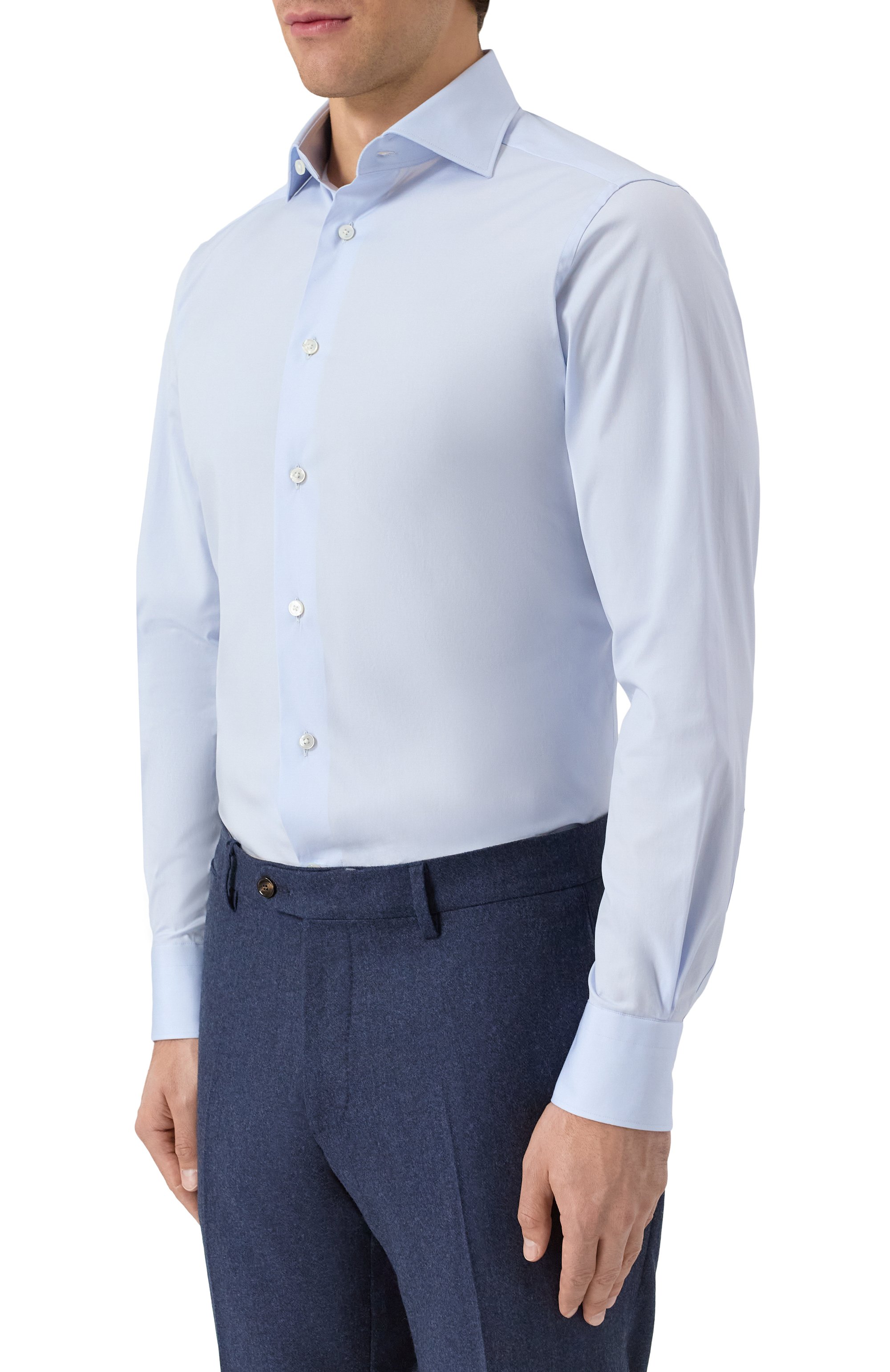 Хлопковая сорочка ZEGNA, арт. 9MS0BA/904108A9, фото 3