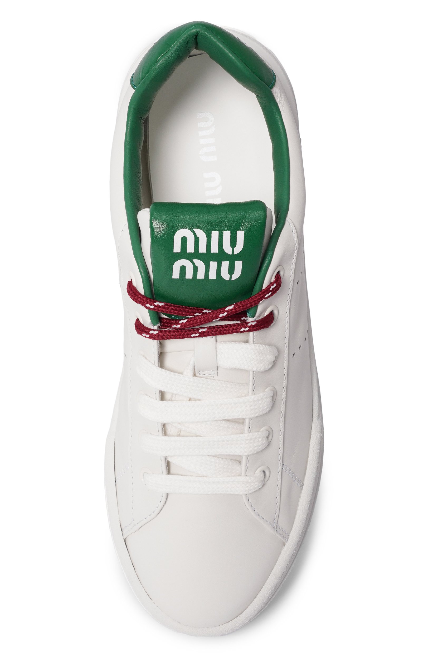 Кожаные кеды MIU MIU, арт. 5E387E/3L48, фото 6