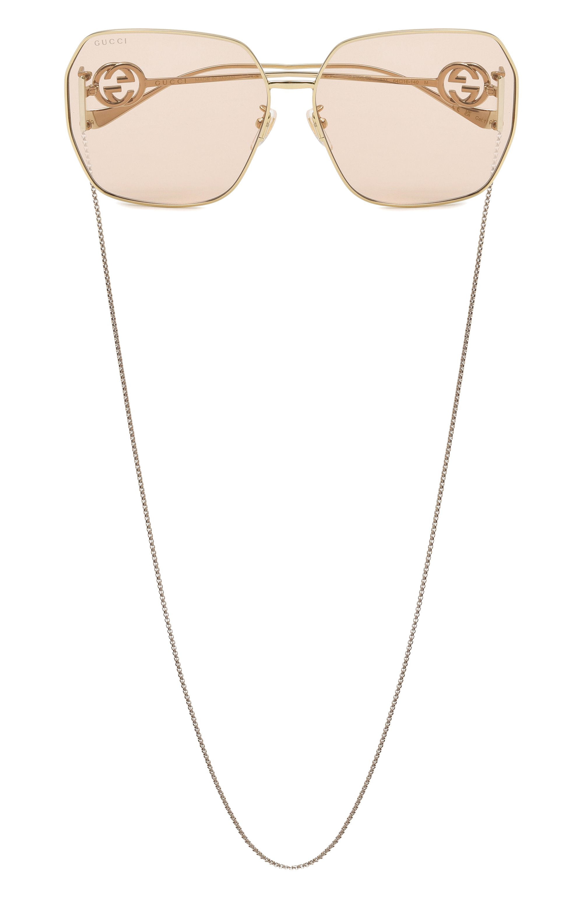 Солнцезащитные очки с цепочкой GUCCI, арт. GG1207SA 001, фото 3