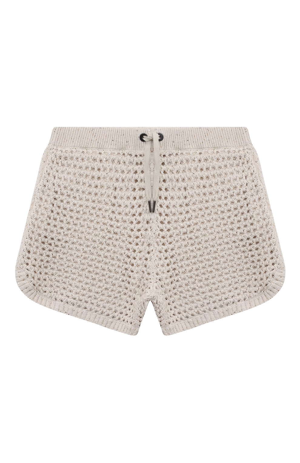 Хлопковые шорты BRUNELLO CUCINELLI бежевого цвета по цене 49350 руб., арт. BDVM76089C, фото 1 Хлопковые шорты BRUNELLO CUCINELLI, арт. BDVM76089C, фото 1