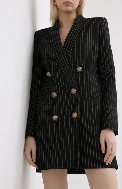 Шерстяное платье BALMAIN, арт. UF16320/W079, фото 3