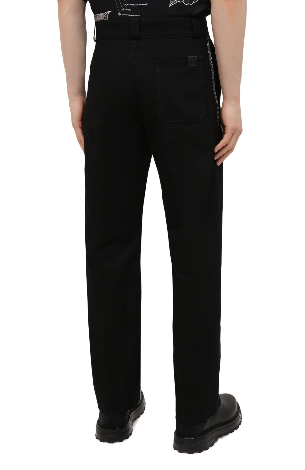 Хлопковые брюки LOEWE, арт. H526Y04W22, фото 4