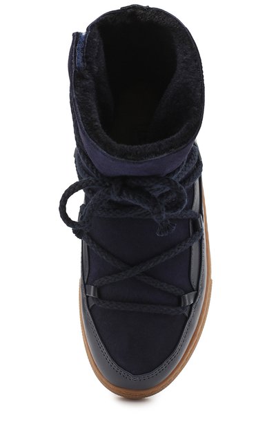 Кожаные сапоги с отделкой из овчины и замши INUIKII, арт. 20300/34-38, фото 4