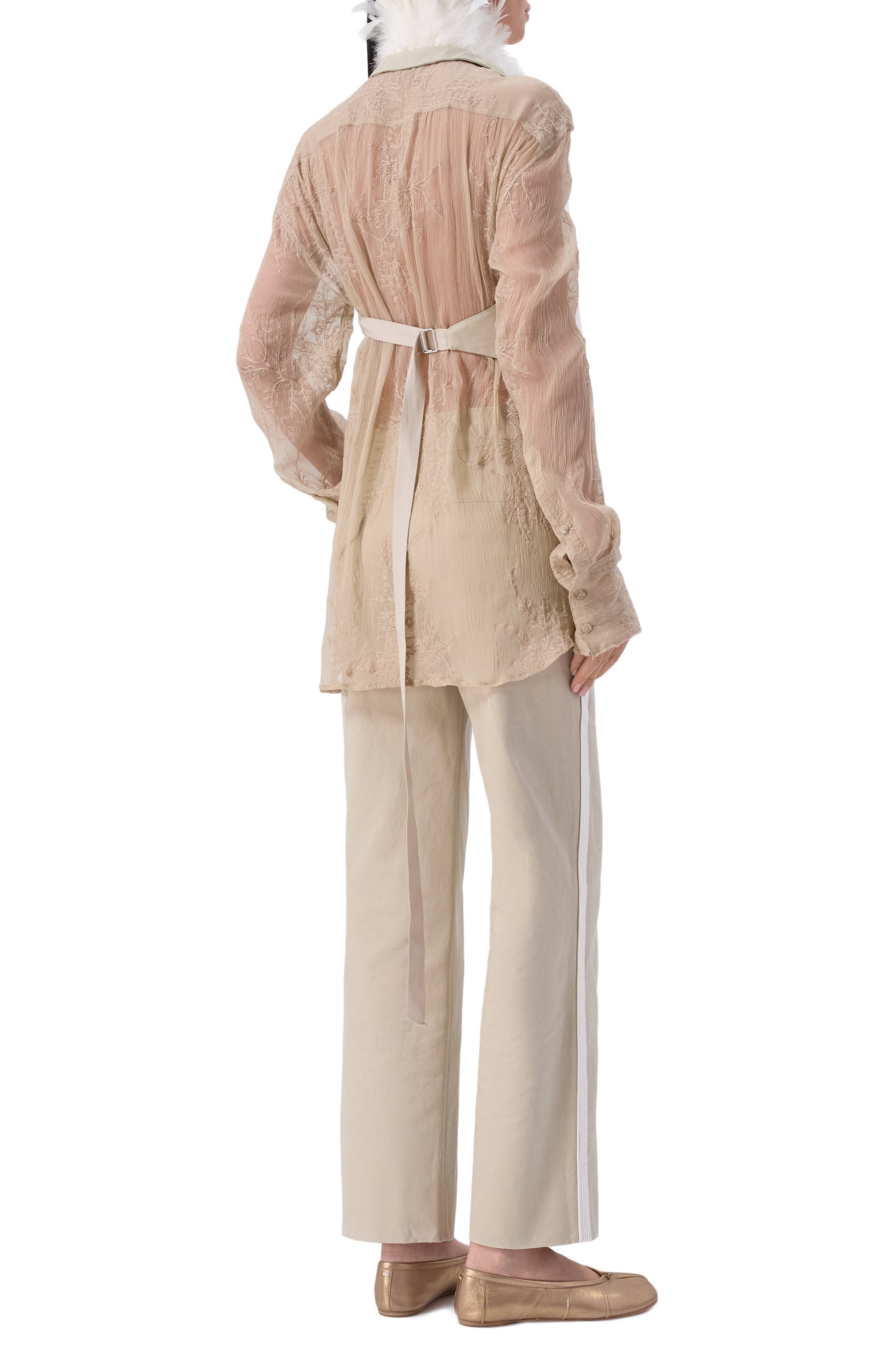 Хлопковый жилет ANN DEMEULEMEESTER, арт. B0014021/FA728, фото 4