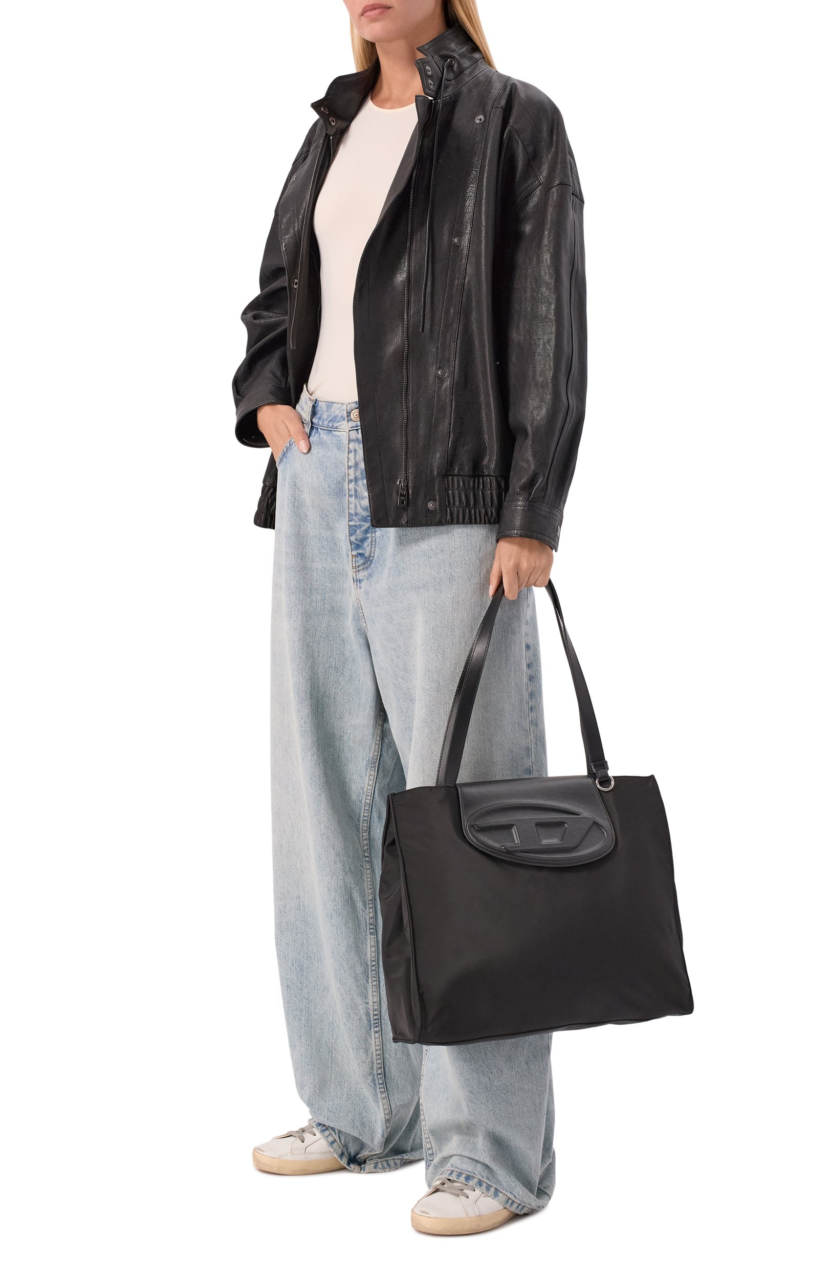 Сумка-тоут 1dr DIESEL черного цвета по цене 29950 руб., арт. X10727/P9037, фото 3 Сумка-тоут 1dr DIESEL, арт. X10727/P9037, фото 3